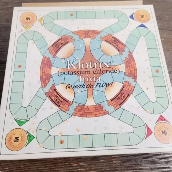 Vintage 80s Klotrix (Potassium Chloride ) Trivia Game Mead Johnson - Picture 9 of 15